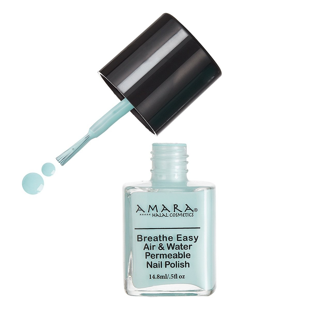 Amara Halal Cosmetics Breathe Easy Nail Polish Aquadelic