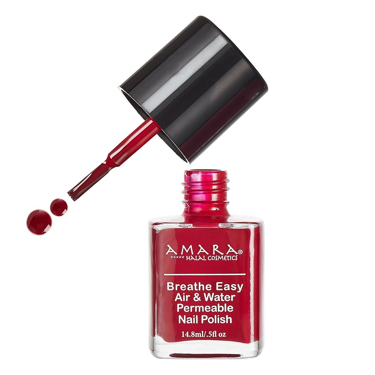 Amara Halal Cosmetics Breathe Easy Nail Polish Ox Blood