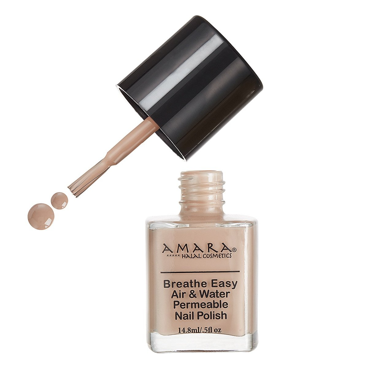 Amara Halal Cosmetics Breathe Easy Nail Polish Sand Tropez