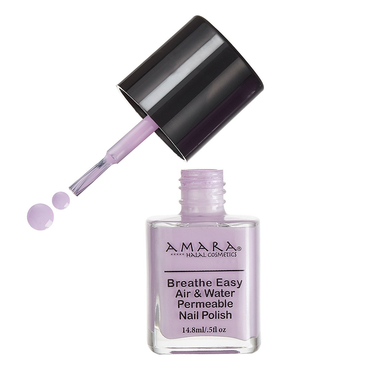Amara Halal Cosmetics Breathe Easy Nail Polish Secret Lilac